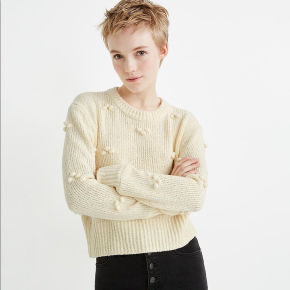 Madewell Sweaters - Madewell Dotted Bobble Pullover Sweater